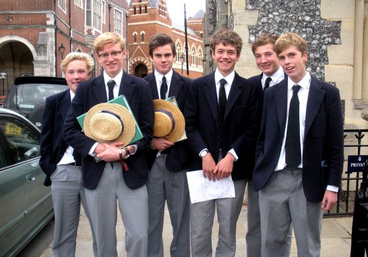 Boys from Harrow Boarding School
