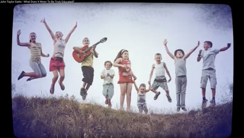 Children Laughing and Jumping