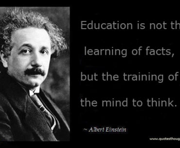 Einstein quote on Education