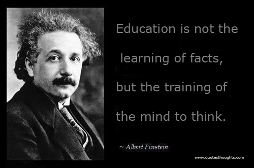 Einstein quote on Education