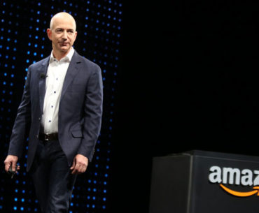 Amazon's Bezos on stage